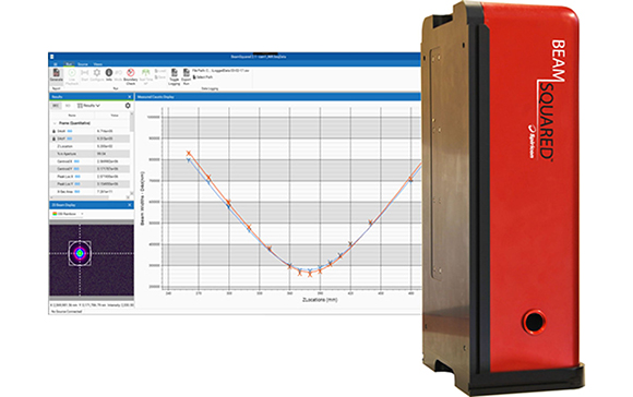 The BeamSquared SP204S M2 system includes the BeamSquared software, an optical train, and a CMOS camera (Courtesy MKS Instruments)