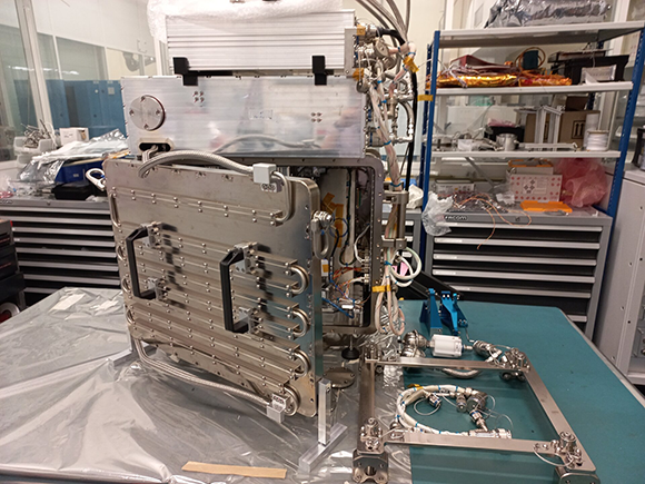 The flight model of the Metal 3D AM machine that launched on NG-20 on 30 January 2024. It will be the first metal AM machine on the International Space Station (Courtesy ESA)