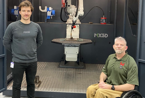 MX3D’s M1 Metal Additive Manufacturing machine is now operational at the US Army Engineer Research and Development Center (Courtesy MX3D)