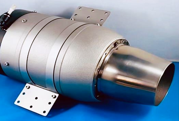 Aurora Labs’ turbine prepared for testing (Courtesy Aurora Labs)