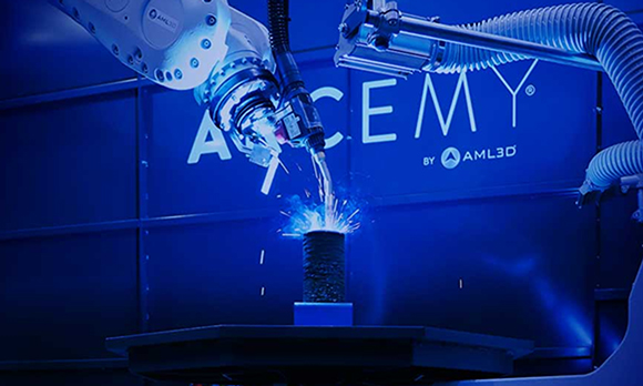 AML3D will additively manufacture two metal representative marine components using a nickel-aluminium-bronze (NAB) alloy and high-strength duplex steel alloy (Courtesy AML3D)