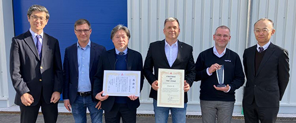 Höganäs AB has received the Partner of the Year award from the GTCC Division of Mitsubishi Heavy Industries (Courtesy Höganäs)