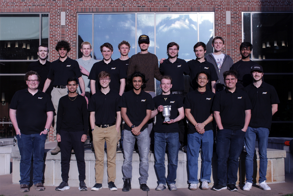 PSP-AC’s propulsion team  with the build of their TCA component (Courtesy Purdue University)