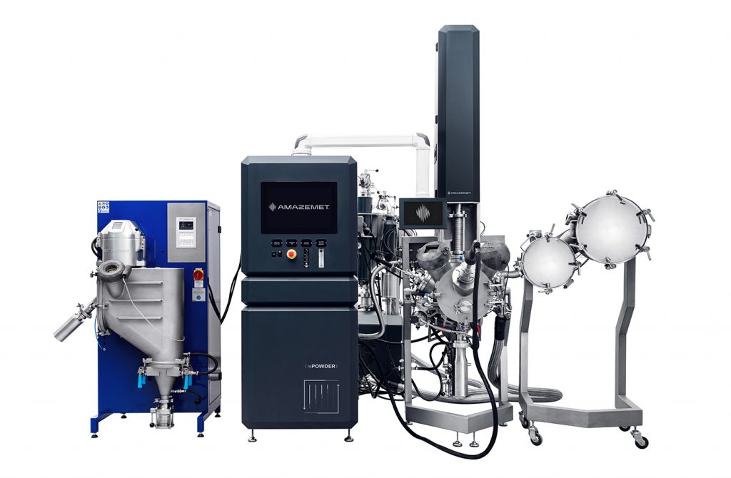 Fig. 3 AMAZEMET’s rePowder atomiser offers the low-cost, eco-friendly recycling and ultrasonic atomisation of metal materials at the laboratory scale (Courtesy AMAZEMET)