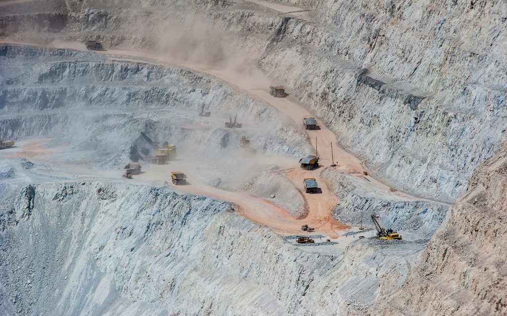 Fig. 4 Trucks and machinery at Chuquicamata, the world's biggest open pit copper mine, Calama, Chile. (Vit Baisa/Adobe Stock)