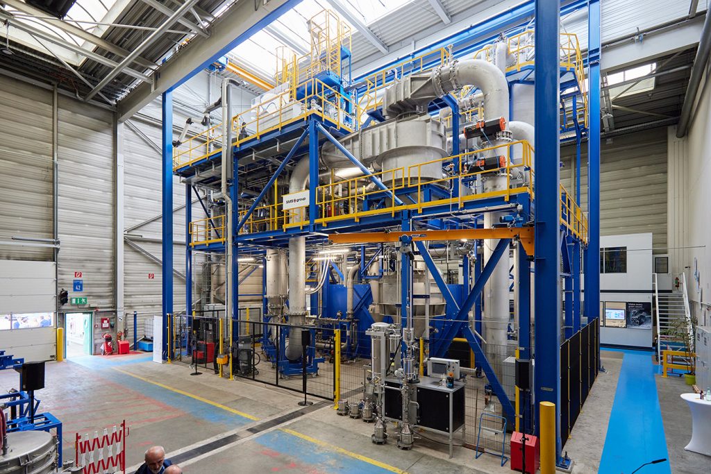 Fig. 6 Outokumpu, describes its whole atomisation facility as ‘a large recycling unit’ because it is taking scrap from its other steel production operations located in the same city (Courtesy Outokumpu)