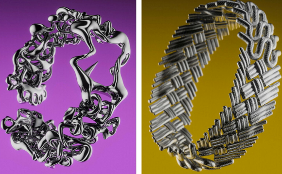 ECAL and Alloyed have collaborated on a collection of additively manufactured titanium watch straps (Courtesy ECAL)