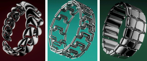Five designs were selected and additively manufactured from titanium (Courtesy ECAL)