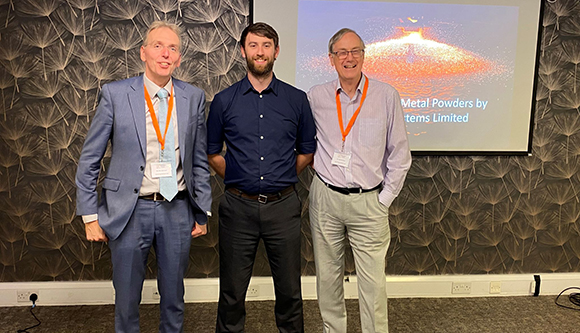 L to R: Course lecturers Dirk Aderhold, Tom Williamson and John Dunkley (Courtesy Atomising Systems)