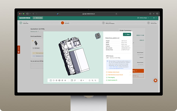 The European Space Agency Business Incubation Centre (ESA BIC) Bavaria and MakerVerse plan to set up a dedicated platform for custom on-demand manufacturing services (Courtesy MakerVerse)