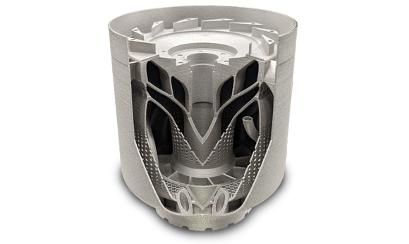 Microturbine example part built from Alloyed’s ABD-1000AM nickel superalloy (Courtesy Alloyed Ltd)