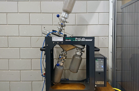 The University of Amsterdam has now purchased a Russell AMPro Lab Sieve Station to reduce the time spent sieving powder (Courtesy Russell Finex)