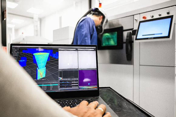 AM Explorer analyses in-process monitoring data to enable defect detection from an Additive Manufacturing machine (Courtesy Interspectral)