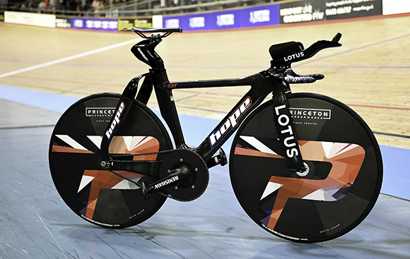 The track bike for Team GB at the Paris 2024 Olympic Games (Courtesy Renishaw)