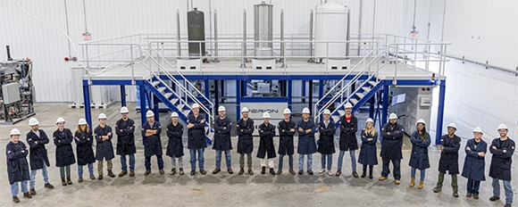 IperionX team at the Titanium Manufacturing Campus for the first successful HAMR furnace production run (Courtesy IperionX)