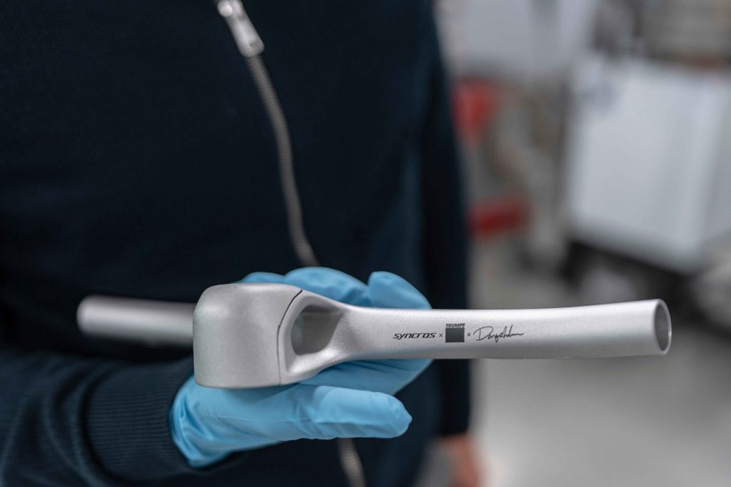 The handlebars were completed just in time for Eurobike24 (Courtesy Trumpf)