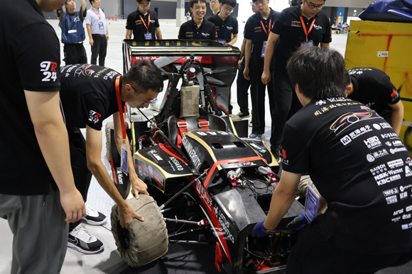 Tongji University’s TJURacing team have collaborated with HBD to develop additively manufactured parts for the 2024 FSAE race car (Courtesy TJURacing)