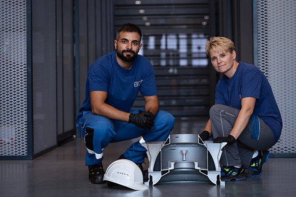 Applications include the production of lightweight housings, elements for rocket engines for unmanned space flight, turbines, and heat exchangers for the oil and gas industry (Courtesy Schoeller-Bleckmann Oilfield Technology)