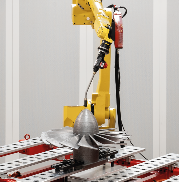 The CMT Additive Pro is compatible with a wide range of common robot systems (Courtesy Fronius International GmbH)