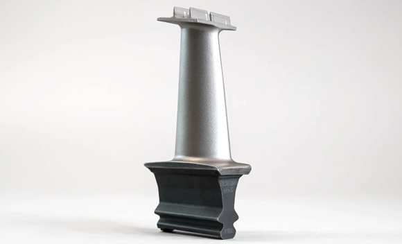 Precision ADM produced turbine blades for a Canadian energy customer experiencing issues with the supply chain and spare part inventory (Courtesy EOS)