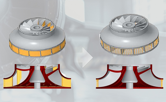 HBD’s technology can reduce support structures in turbine components by a reported 96%, minimising waste and enabling a more streamlined production process (Courtesy HBD)