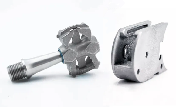 Titanium alloy Ti6Al4V parts produced using ColdMetalFusion Technology (Courtesy Headmade)