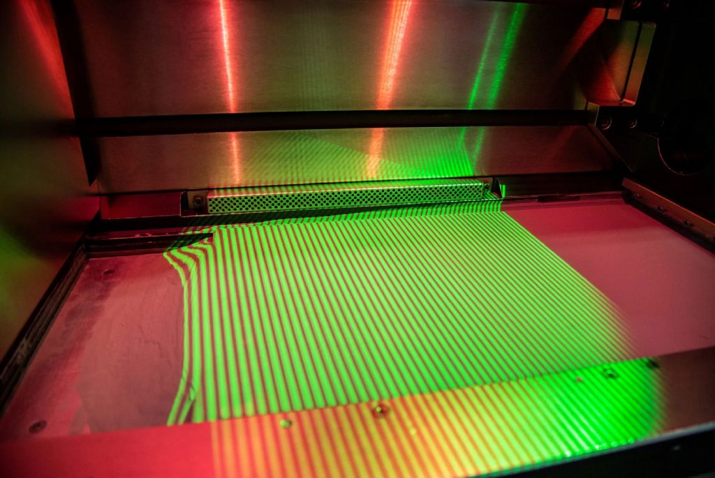 Fig. 1 Phase3D's Fringe Inspection product enables the real-time inspection of each layer of a powder bed process during production (Courtesy Phase3D)