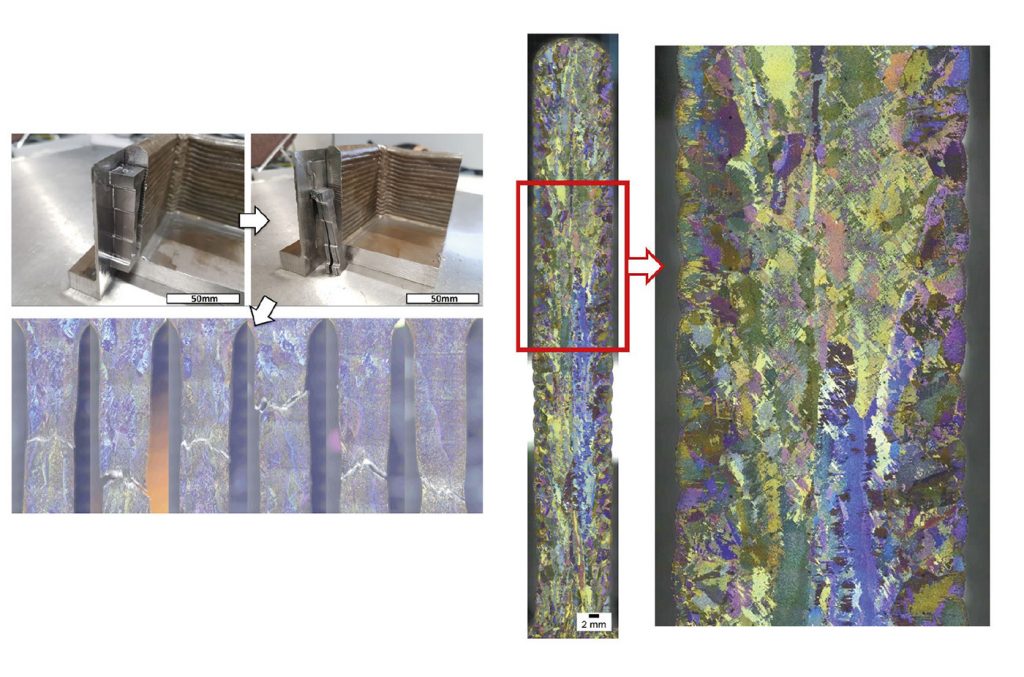 Fig. 8 Norsk Titanium is able to create and maintain the necessary microstructures and materials properties to pass aerospace standards requirements solely with stress relieving thermal processing (Courtesy Norsk Titanium)