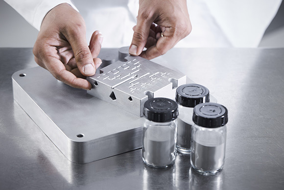 Sandvik will show its Osprey HWTS 50 hot-work tool steel powder designed for enhanced manufacturability (Courtesy Sandvik)