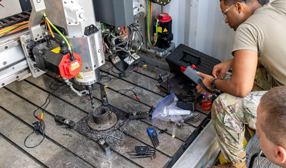 Meltio technology was used to manufacture a critical part for the USS Somerset (Courtesy Meltio)