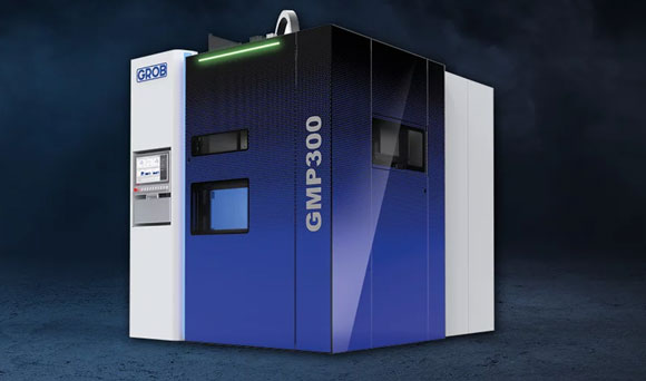 The GMP300 Additive Manufacturing machine uses aluminium alloy wire as its feedstock (Courtesy Grob-Werke GmbH)