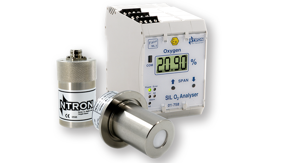 PST manufactures a range of sensors including this SIL-O2 Process Oxygen Analyzer for measuring oxygen in safety-critical applications (Courtesy Process Sensing Technologies)