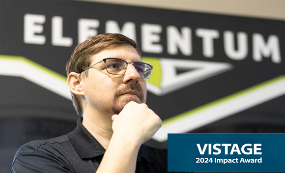 Jacob Nuechterlein, founder and president of Elementum 3D, has been named a recipient of a 2024 Impact Award from Vistage