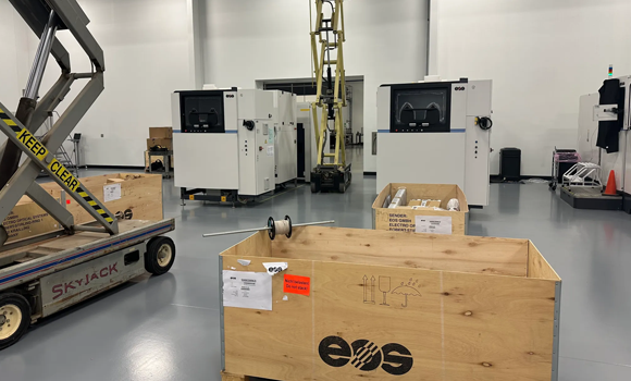 The installation of EOS’ 5,000th machine was an EOS M 400-4 at Keselowski Advanced Manufacturing (Courtesy EOS)