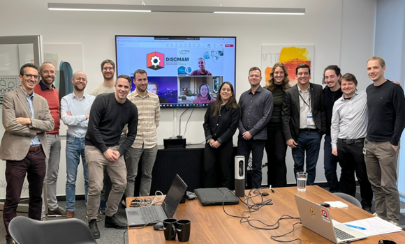 DISCMAM partners at the M12 Consortium and PTC Meeting in Frankfurt, Germany (Courtesy ADAXIS)