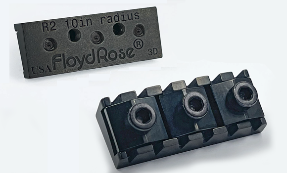Floyd Rose has released its ‘Original Series’ additively manufactured guitar string steel locking nuts (Courtesy Floyd Rose)