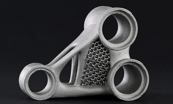 EOS demonstration bracket additively manufactured on an EOS M 290 using AlSi10Mg (Courtesy EOS)