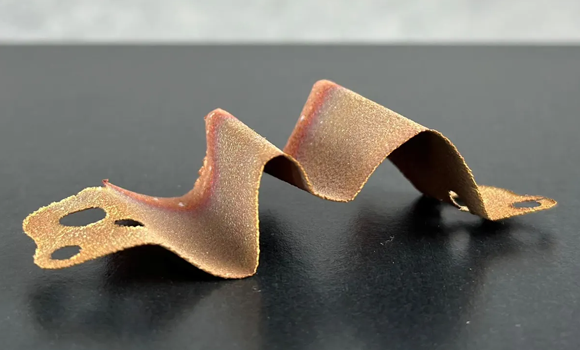 The cold sprayed copper offers high-performance mechanical properties without requiring post-processing heat treatment (Courtesy Impact Innovations)