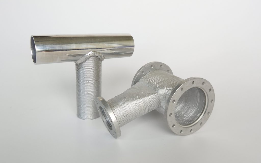 Fig. 1 Flanges welded onto housings manufactured using ValCUN’s MMD technology (Courtesy ValCUN)