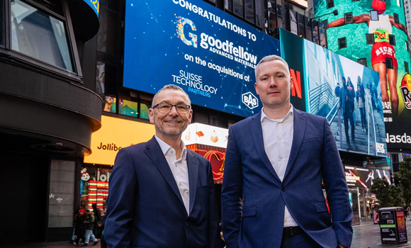 Goodfellow’s CEO, Simon Kenney, and CFO, Andrew Watson (Courtesy Goodfellow)