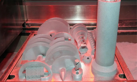 Lunar stake designs from the six HUNCH programme finalists competing in the Lunar Additive Manufacturing project. Designs manufactured with A6061-RAM2 (Courtesy Elementum 3D)