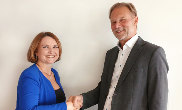 The EPMA has named Adeline Riou (left) as its new President, succeeding Ralf Carlström (right) who has completed two terms in the role (Courtesy EPMA)