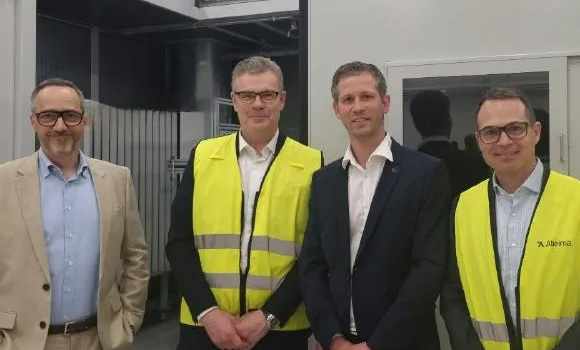 Tom Eriksson, EVP and Head of Strategic Research, Göran Björkman, CEO and President, Björn Bosbach, Senior Project Manager New Technology and Mikael Blazquez, EVP and Head of Strategy, M&A and IT (Courtesy Alleima)