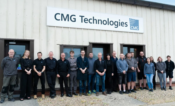 The CMG Technologies team celebrates 50 years in business (Courtesy CMG Technologies)