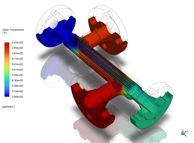The work combined CFD-driven fluid dynamics and FEA-validated mechanical designs (Courtesy Eplus3D)