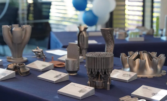 Some of HBD’s AM solutions on display at the opening ceremony (Courtesy HBD)