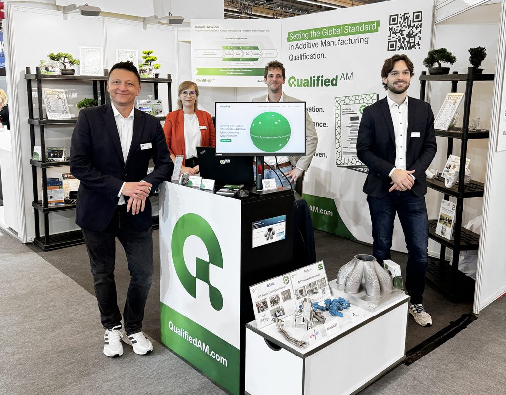 Fig. 2 The Qualified AM team at Formnext 2024 (Courtesy Qualified AM)