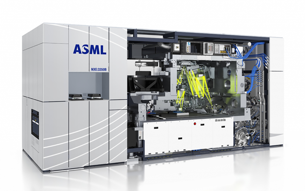 Fig. 3 ASML NXE:3350B photolithography machine used for advanced semiconductor manufacturing (Courtesy ASML)