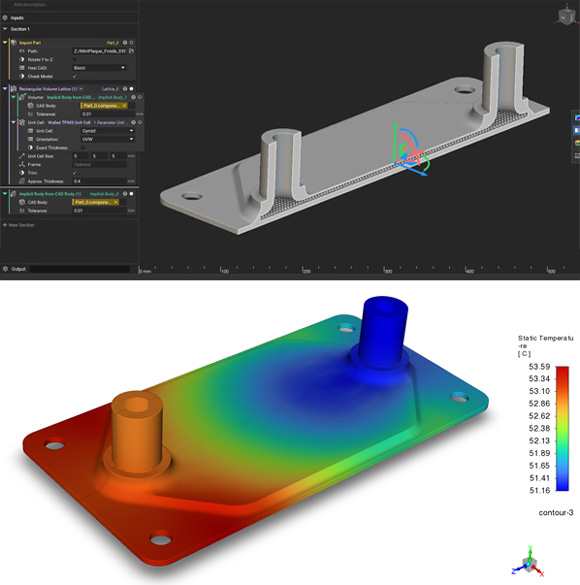 TEMISTh is combining computer-aided design (CAD) and thermal simulation to design more compact, higer performance thermal management solutions (Courtesy TEMISTh)