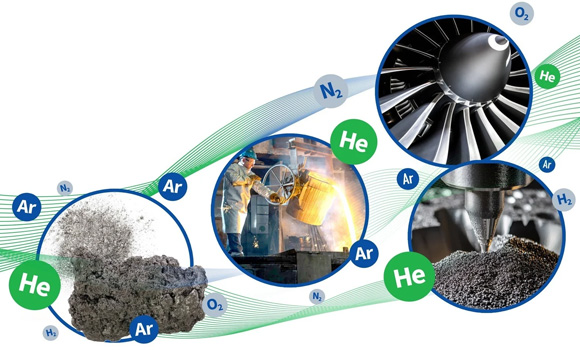 Messer will showcase its range of argon and helium gas for processing titanium (Courtesy Messer Americas)